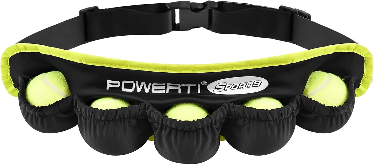 Lixada Tennis Ball Band for 5 Tennis Balls Holder Waist Bag Fanny Pack for Running Cycling Walking Jogging