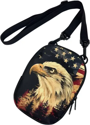 Lotusorchid Small Message Bag Women Shoulder Bag with Adjustable Staps, Sling Phone Bag Crossbody Satchel Purse Wallet