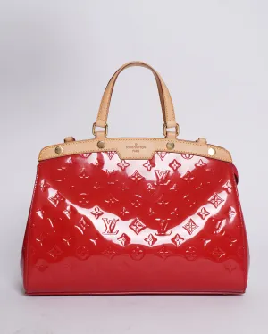 Louis Vuitton Rouge Grenadine Monogram Vernis MM Bag