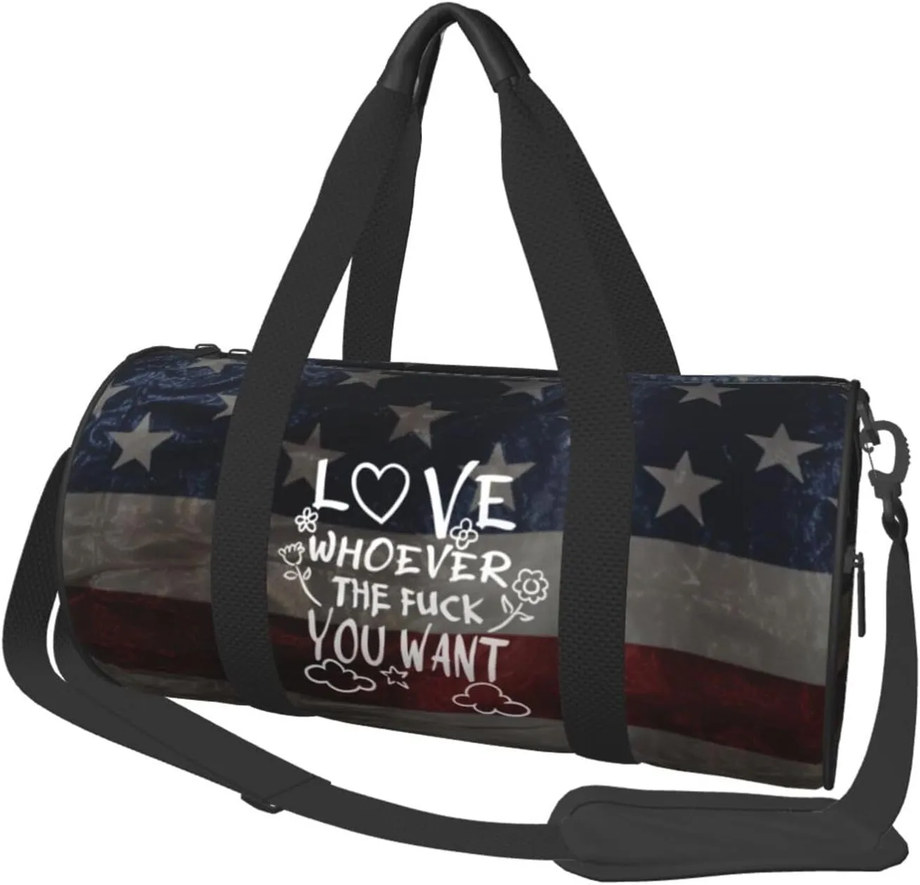Love Whoever The Fuck You Want Duffel Bag Gym Bag Travel Sports Tote Large Foldable Beach Swim Yoga5