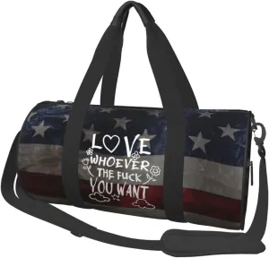 Love Whoever The Fuck You Want Duffel Bag Gym Bag Travel Sports Tote Large Foldable Beach Swim Yoga5