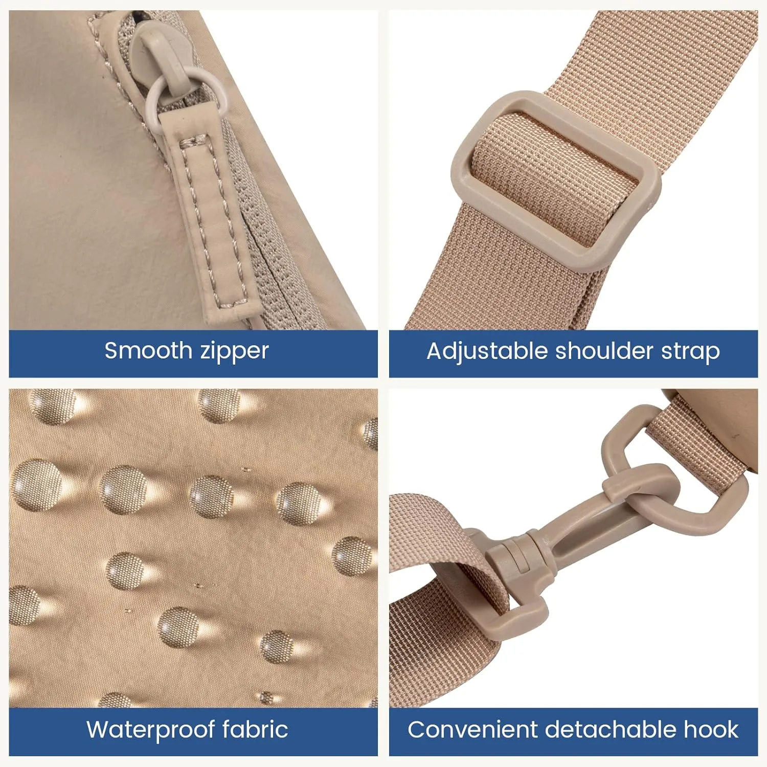 LOVEVOOK Anti Theft Crossbody Bag, Travel Sling Bag for Women and Men, Chest Shoulder Bag
