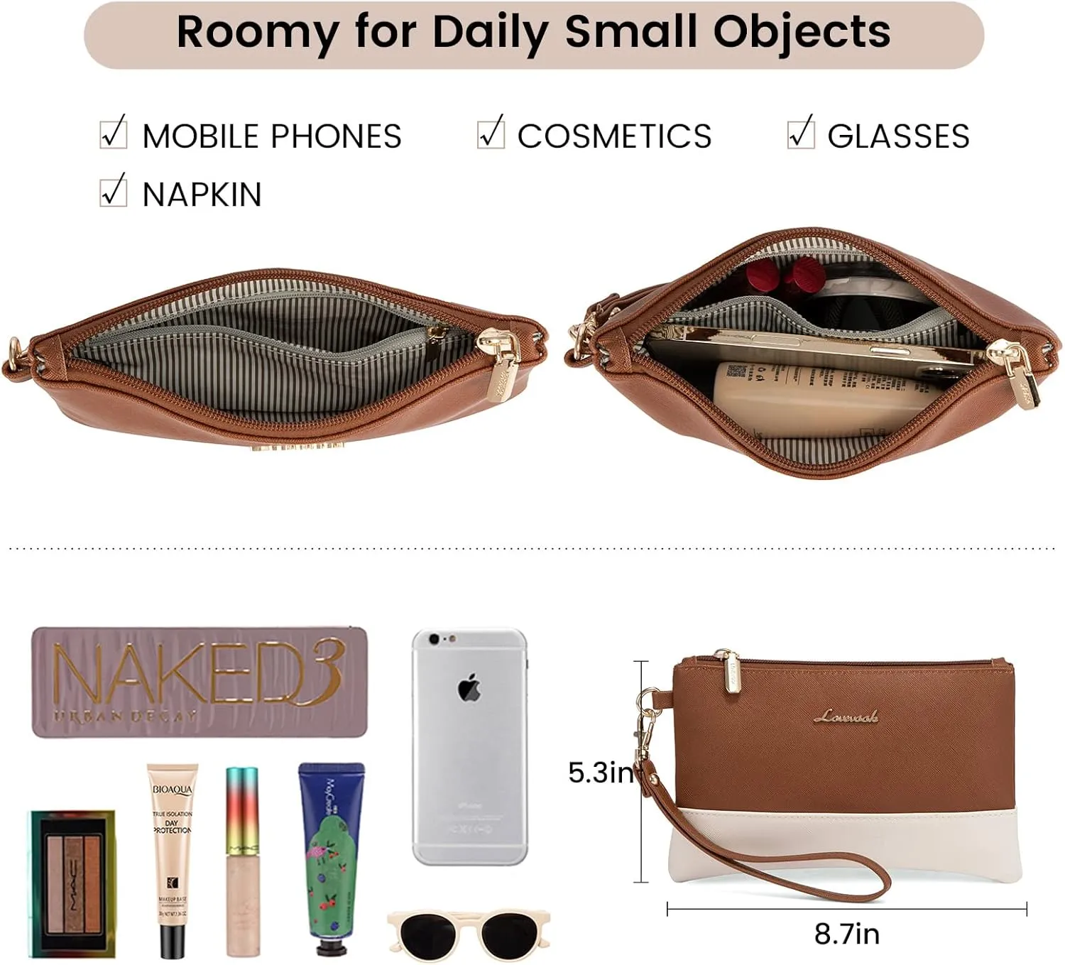 LOVEVOOK Laptop Tote for Women - 15.6 Inch Professional Leather Computer Briefcase with Waterproof Handbag Shoulder Bag Large Capacity Business Teacher Office Crossbody Purse