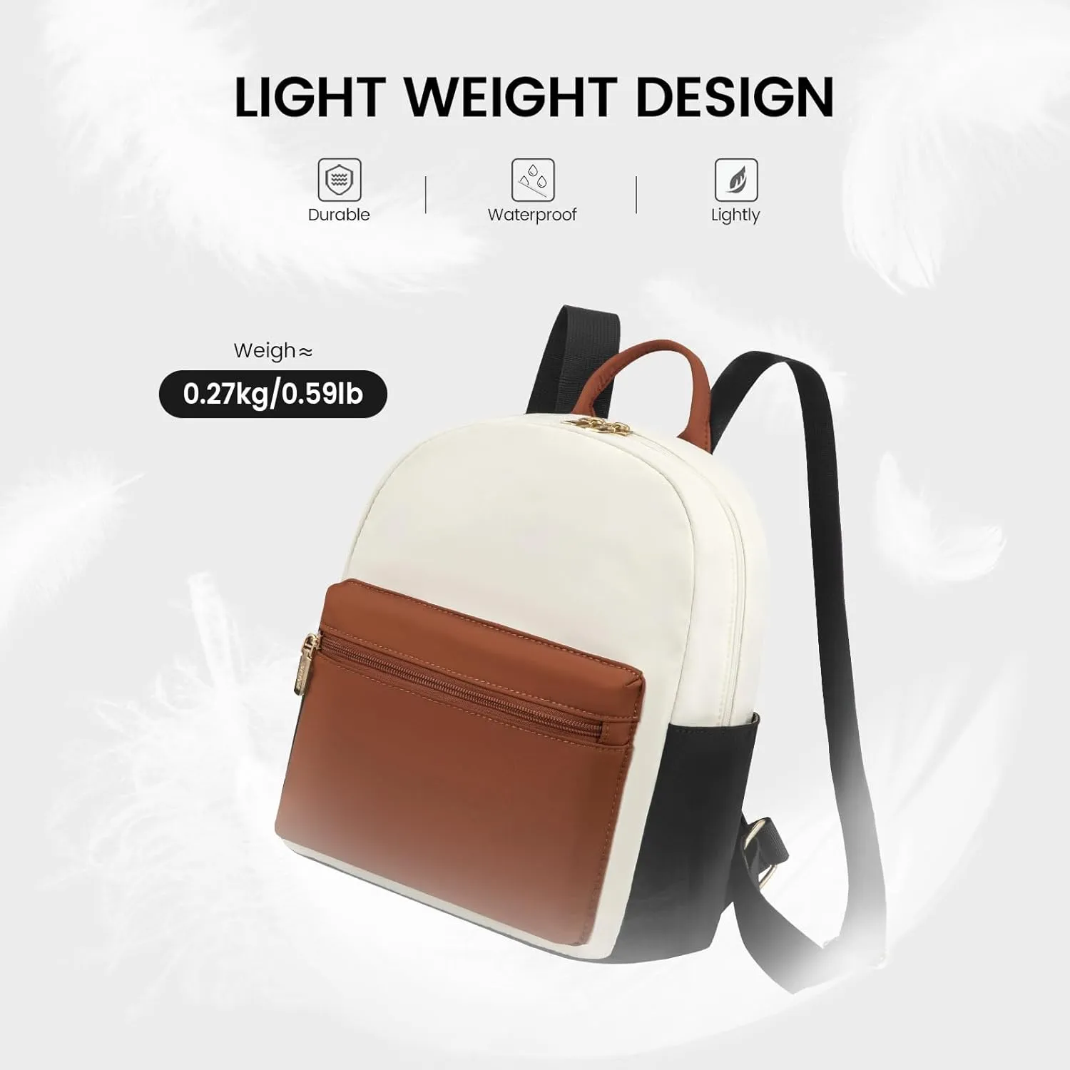LOVEVOOK Mini Backpack for Women Light Weight Small Waterproof Backpack Purses Daily Backpack…