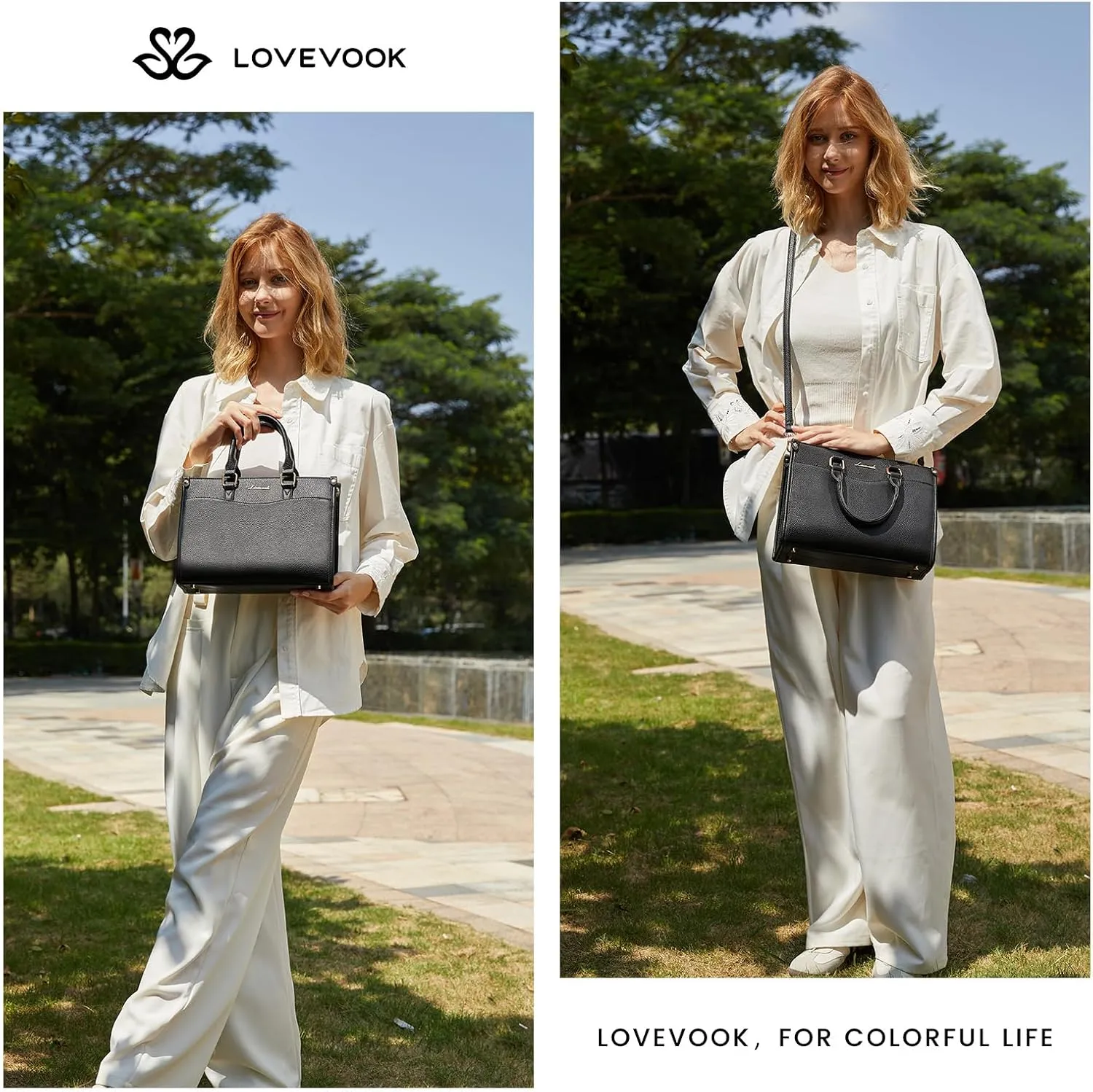 LOVEVOOK Purses for Women Purses and Handbags Tote Bag for Women Trendy Top Handle Satchel Crossbody Bag with Matching Clutch