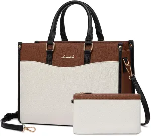 LOVEVOOK Purses for Women Purses and Handbags Tote Bag for Women Trendy Top Handle Satchel Crossbody Bag with Matching Clutch