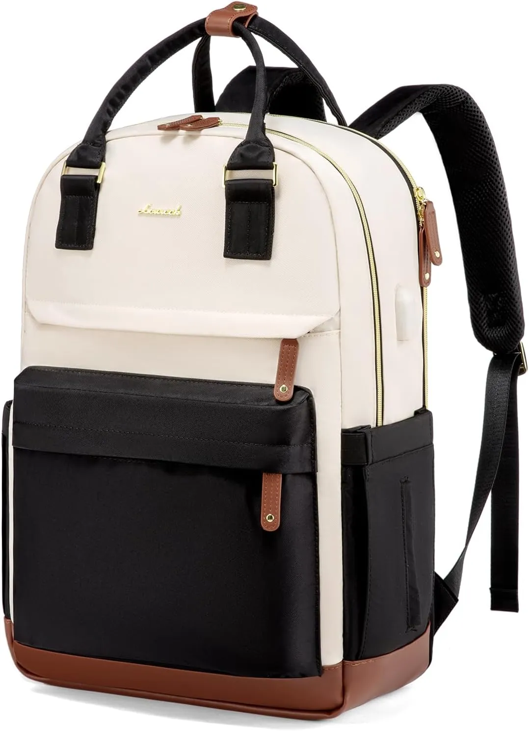 LOVEVOOK Travel Laptop Backpack Women, 17.3 Inch Anti-theft Laptop Bag with USB Port, Fashion Waterproof Computer Backpacks Teacher Nurse Backpack Purse for College School Work