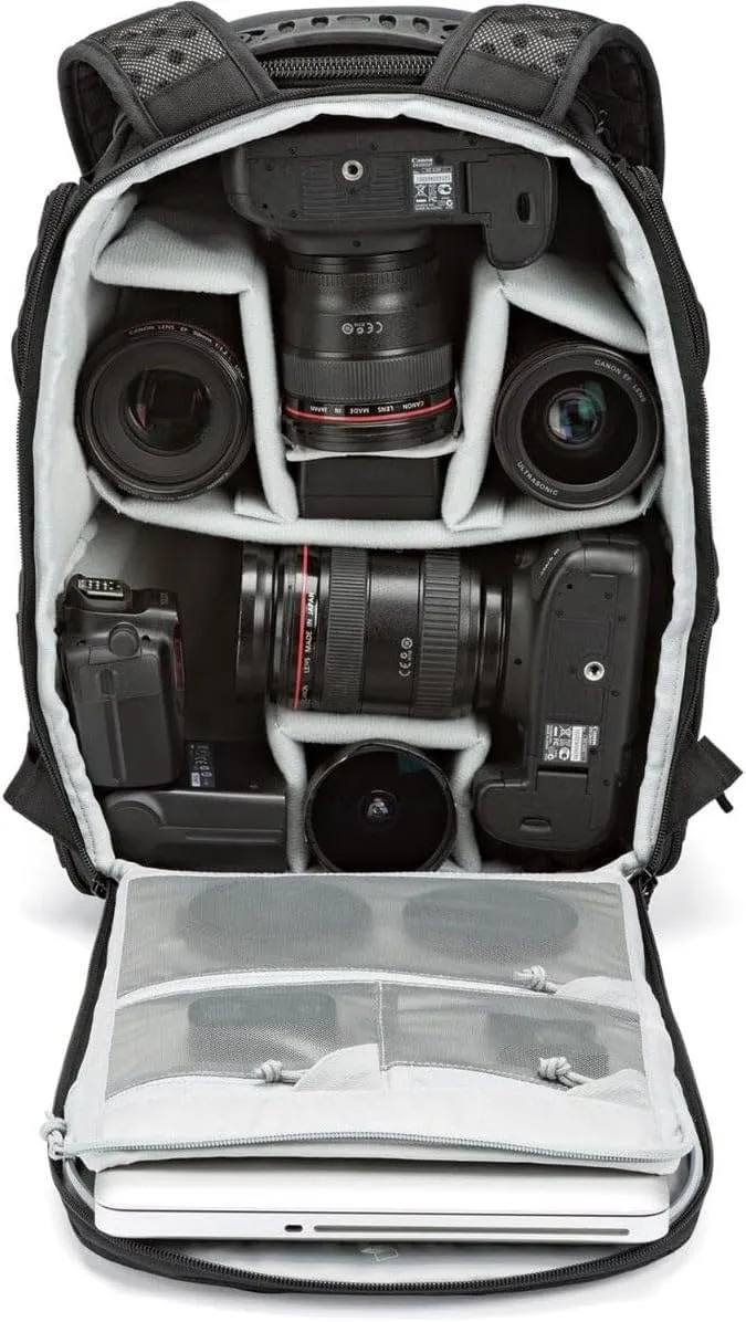 Lowepro ProTactic 350 AW II Modular Backpack with Recycled Material, Camera Bag for Professional Use, Insert for MacBook Laptop Up to 13 Inch, Backpack for Professional Cameras and Drones LP37176-GRL