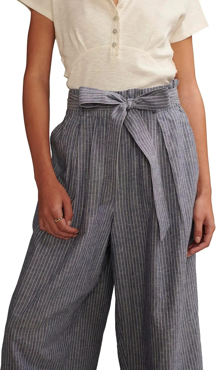 Lucky Brand Women's Hemp Paperbag Pant