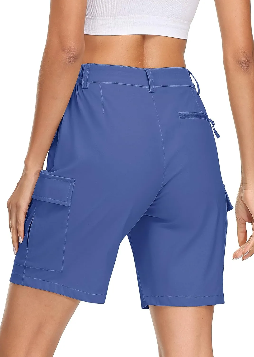 MAGCOMSEN Women's Hiking Cargo Shorts Quick Dry Lightweight 7 Inch Golf Athlectic Casual Trendy Shorts with 5 Pockets