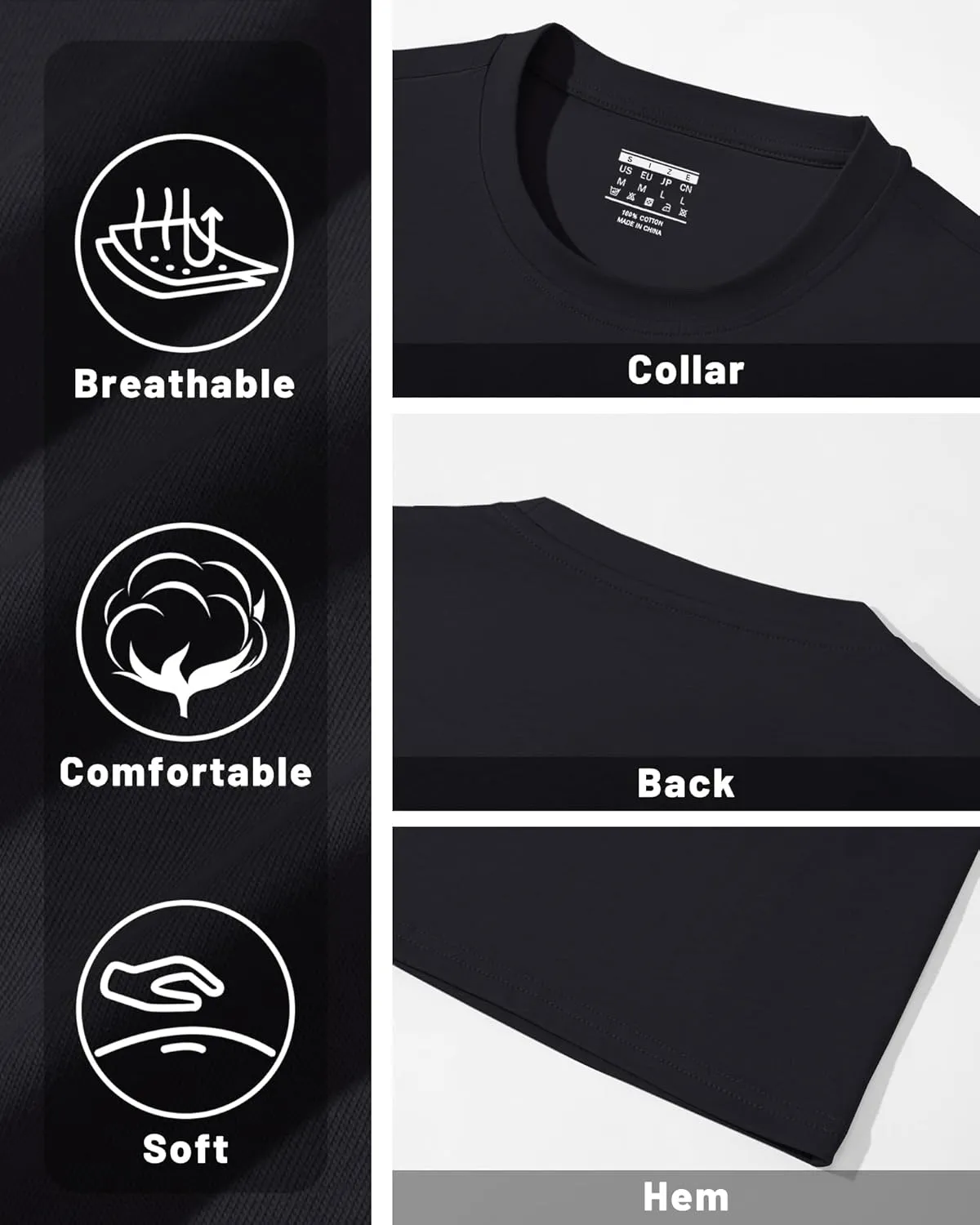 MAGNIVIT Men's Long Sleeve Cotton Shirts with Pocket Crew Neck Casual Shirt Regular Fit Solid Top Spring Fashion 2025