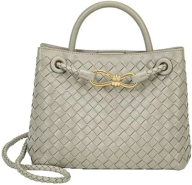 MAIITRIP Large Pu Leather Tote Bag For Women,Fashion Woven Crossbody Purse,Ladies Travel Shoulder Bag Top Handle Handbag