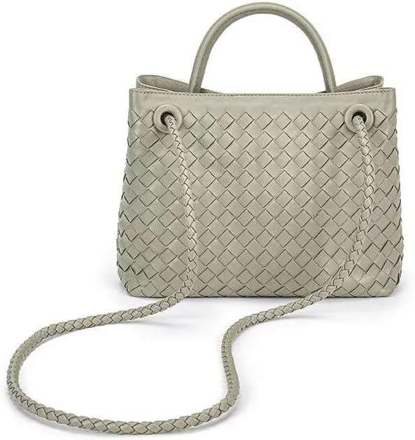 MAIITRIP Large Pu Leather Tote Bag For Women,Fashion Woven Crossbody Purse,Ladies Travel Shoulder Bag Top Handle Handbag