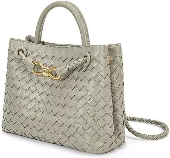 MAIITRIP Large Pu Leather Tote Bag For Women,Fashion Woven Crossbody Purse,Ladies Travel Shoulder Bag Top Handle Handbag