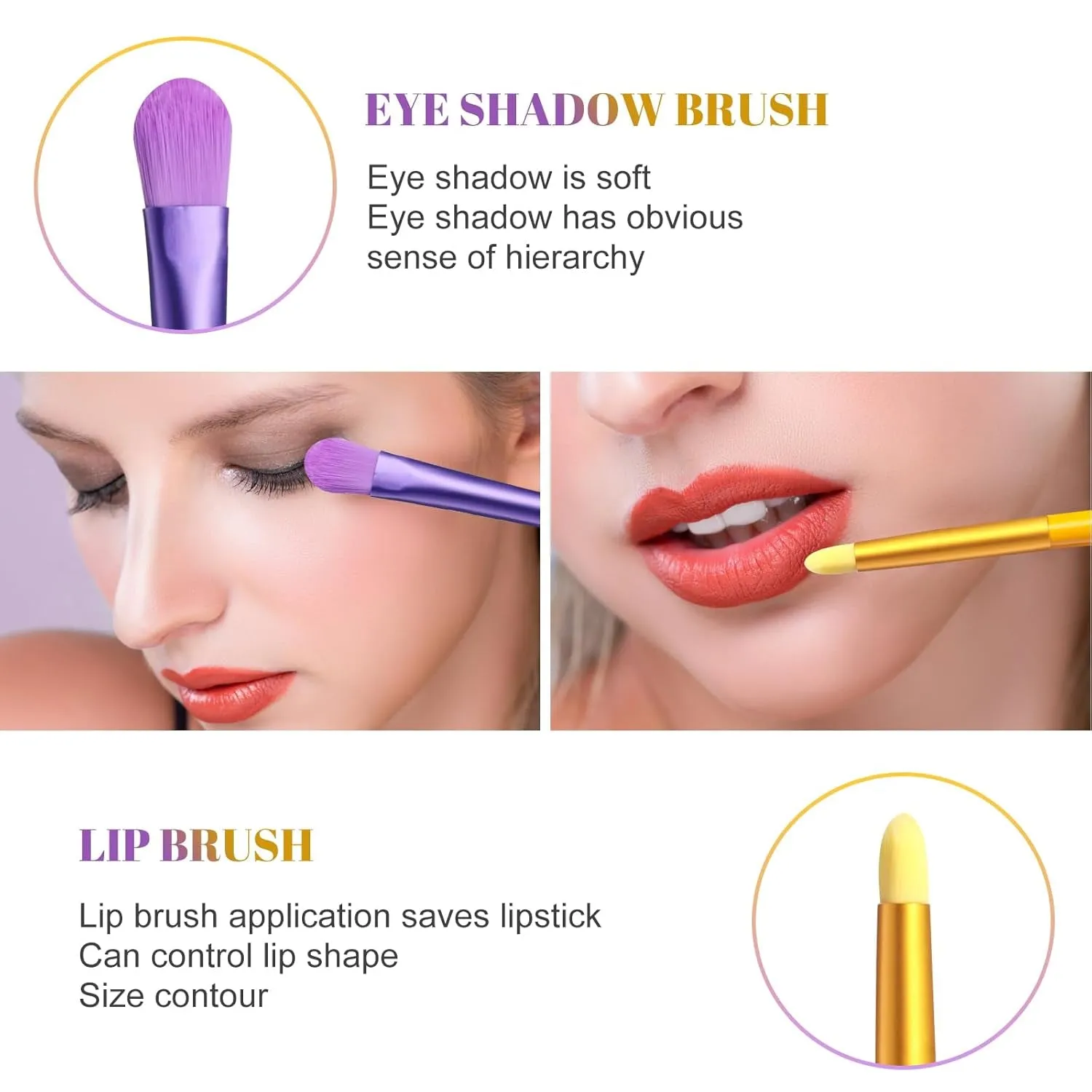 Makeup Brushes Colorful 12 Pcs Makeup Brush Set Foudation Concealer Blush Eyeshadow Brush