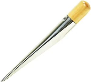 MARINE CITY Wooden Handle 304 Grade Stainless Steel Splicing FID Spike with Sanded Smooth Beech Wood Handle for Ropes
