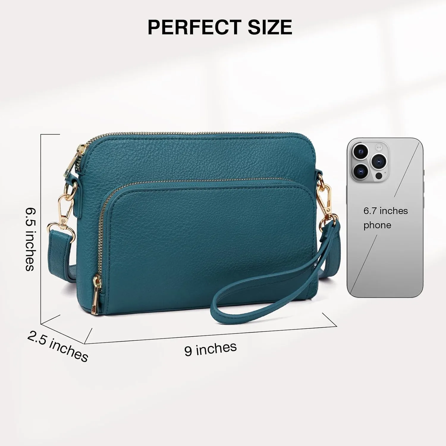 Marvolia Crossbody Bag for Women - PU Leather Shoulder Bag Trendy Small Crossbody Purse Bag for Travel Work Party