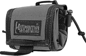 MAXPEDITION ROLLYPOLY® Folding Dump Pouch (Wolf Gray) 3x3x1.75
