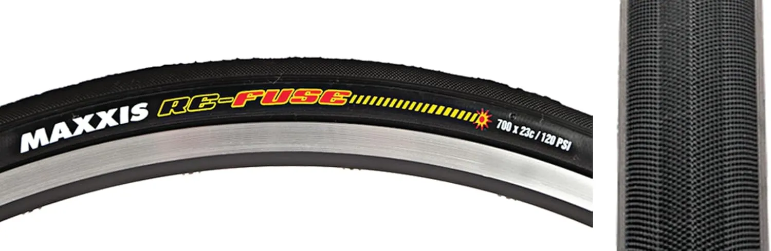 Maxxis Re-Fuse Gen 2 - Single Compound - 700 - MaxxShield - Slick Center with Micro Knobs for Cornering Control