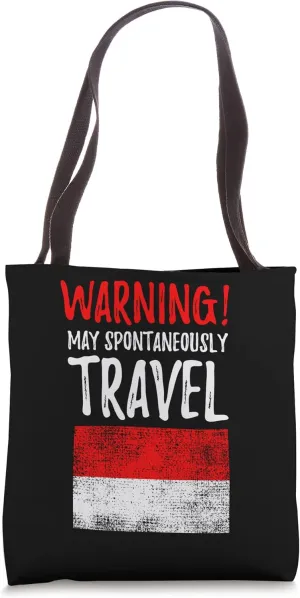 May Spontaneously Travel Indonesia Indonesian Tote Bag