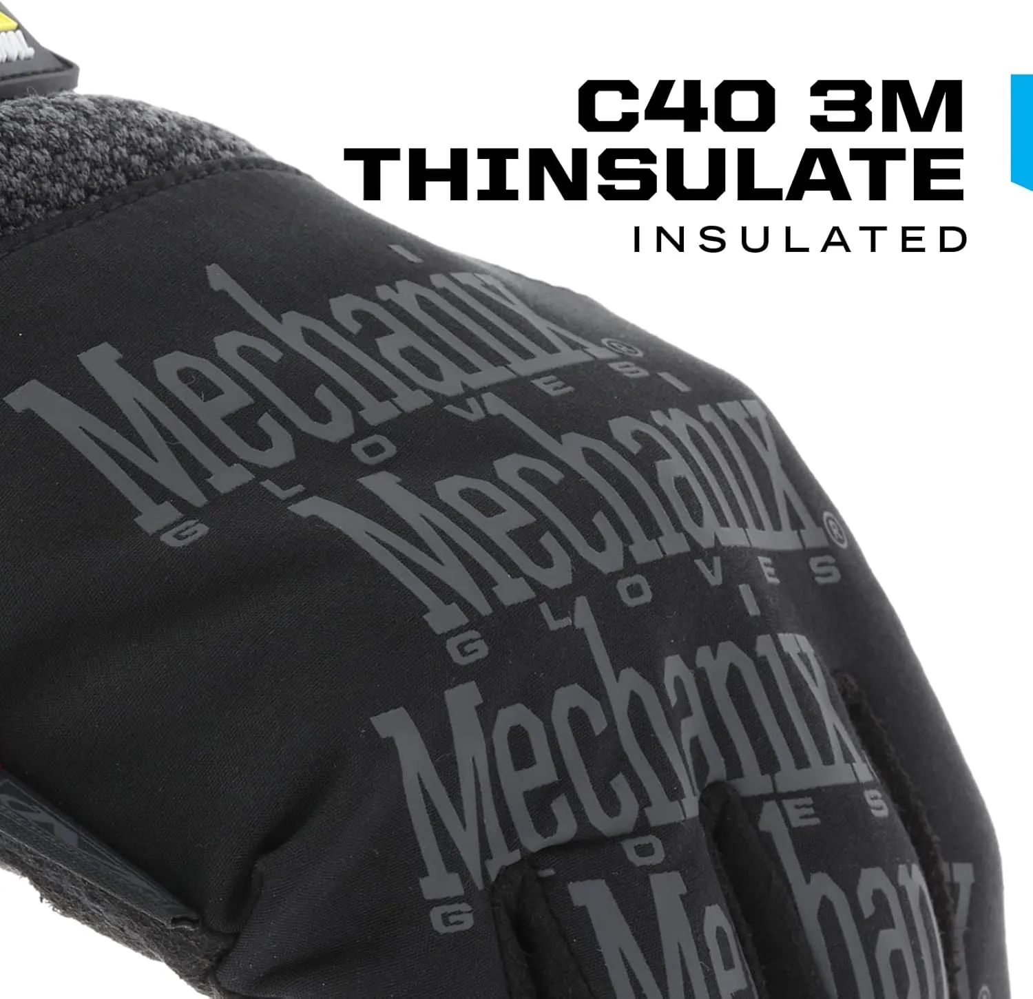 Mechanix Wear: ColdWork Original Winter Work Gloves with Secure Fit, Equipped with 40g 3M Thinsulate, Wind   Water Resistant, Touch Capable Winter Gloves, For Mild cold weather (Black/Gray, Large)