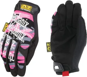 Mechanix Wear: The Original Women’s Pink Work Gloves with Secure Fit, Flexible Grip for Multi-Purpose Use, Durable Touchscreen Tactical Gloves for Women (Pink Camouflage, Women's Large)