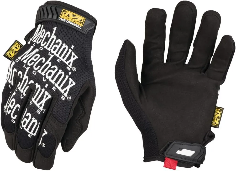 Mechanix Wear: The Original Work Glove with Secure Fit, Synthetic Leather Performance Gloves for Multi-Purpose Use, Durable, Touchscreen Capable Safety Gloves for Men (Black, Large)