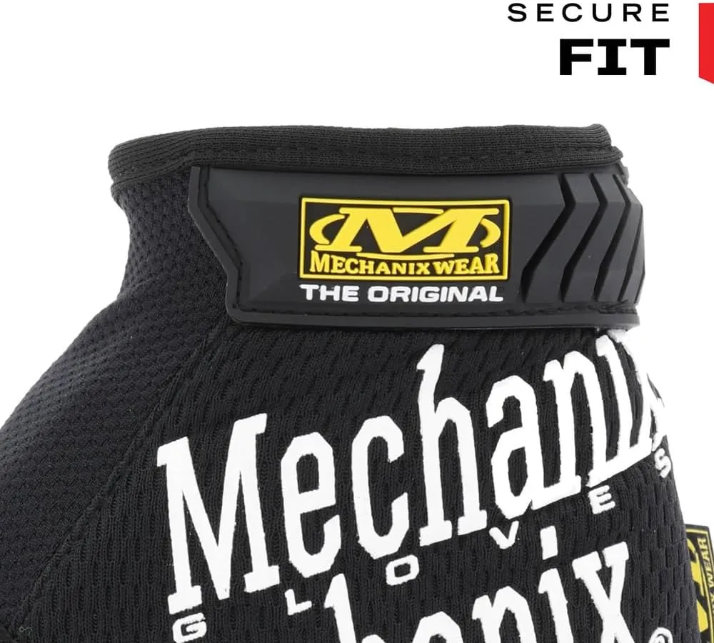 Mechanix Wear: The Original Work Glove with Secure Fit, Synthetic Leather Performance Gloves for Multi-Purpose Use, Durable, Touchscreen Capable Safety Gloves for Men (Black, Large)
