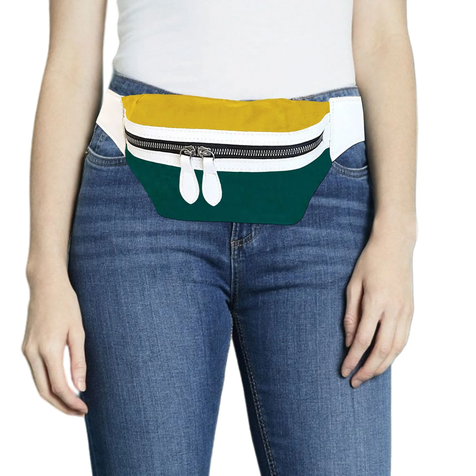 Men Women Multicolour Bum Bag Waist Purse Pouch Hip Fanny Pack Sports Travel Unisex