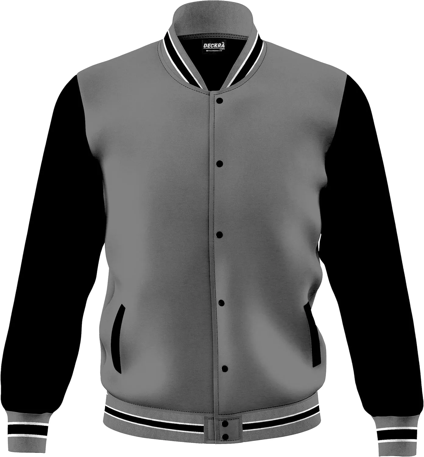 Men's Fashion Varsity Jacket Casual Regular Fit Letterman Baseball Bomber Jackets Fleece