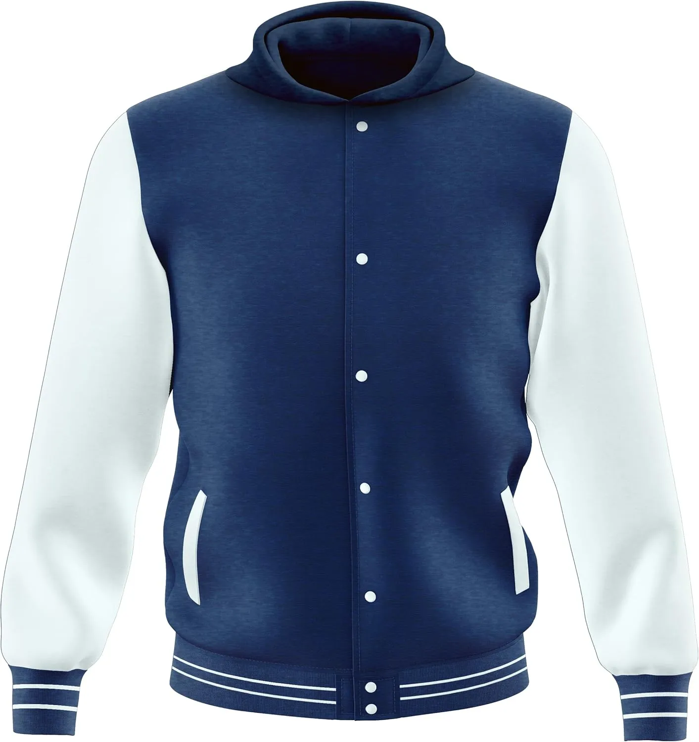 Men's Fashion Varsity Jacket Casual Regular Fit Letterman Baseball Bomber Jackets Fleece