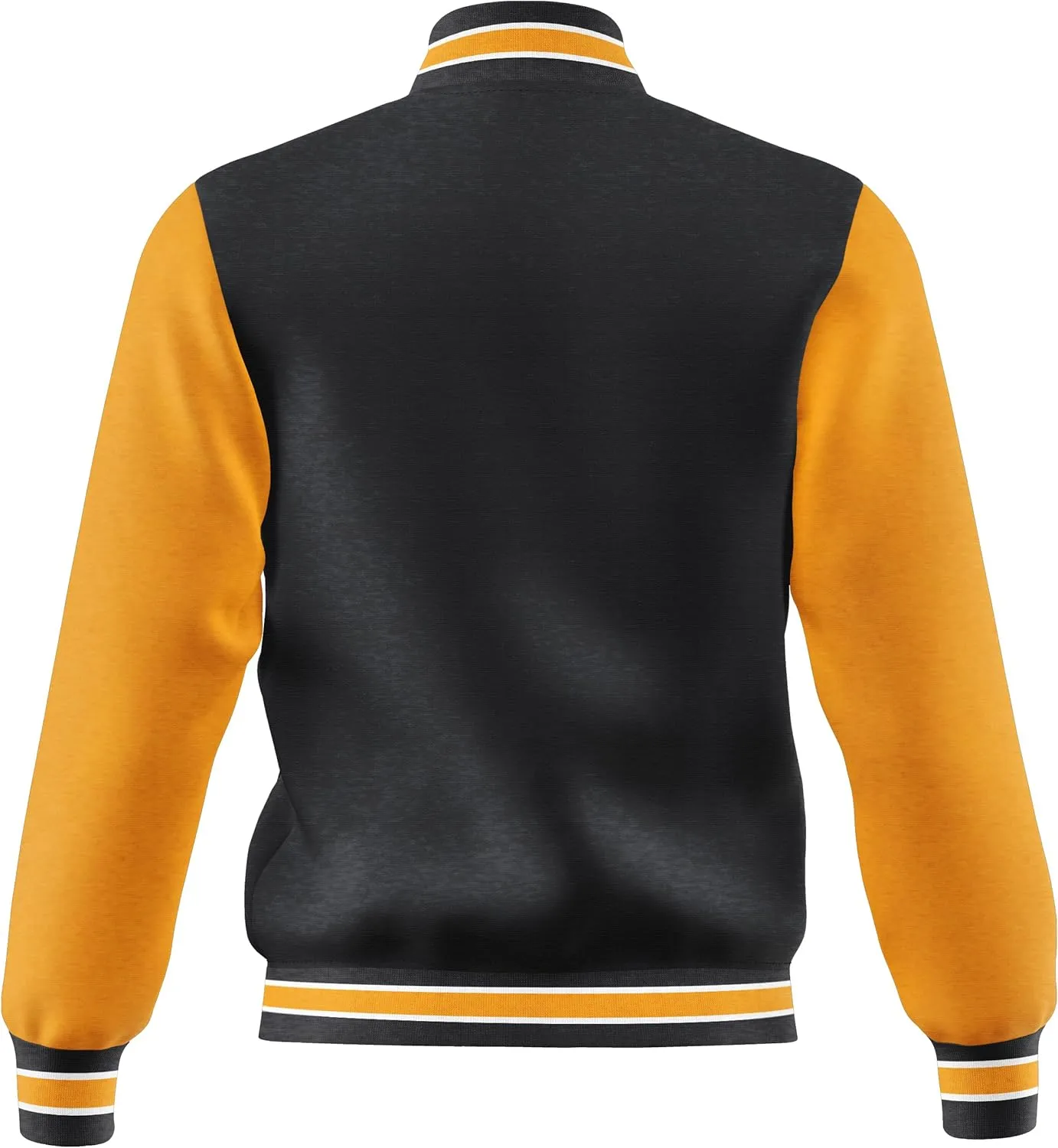 Men's Fashion Varsity Jacket Casual Regular Fit Letterman Baseball Bomber Jackets Fleece