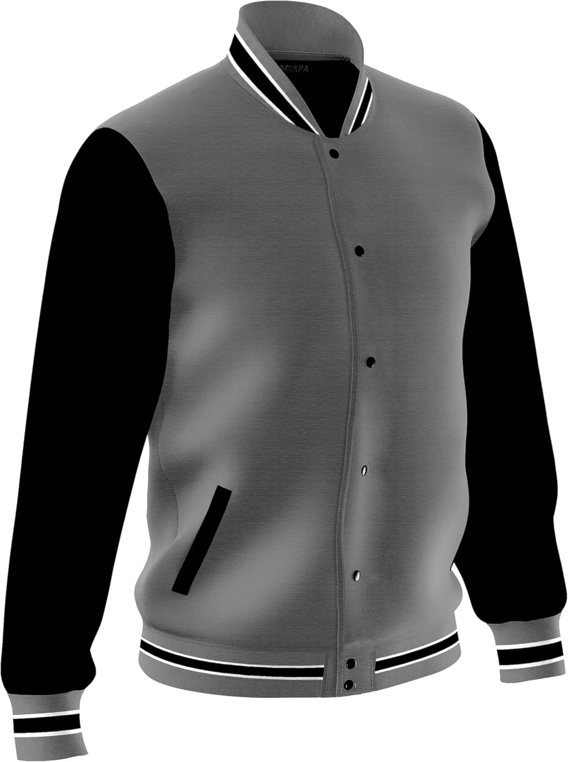 Men's Fashion Varsity Jacket Casual Regular Fit Letterman Baseball Bomber Jackets Fleece