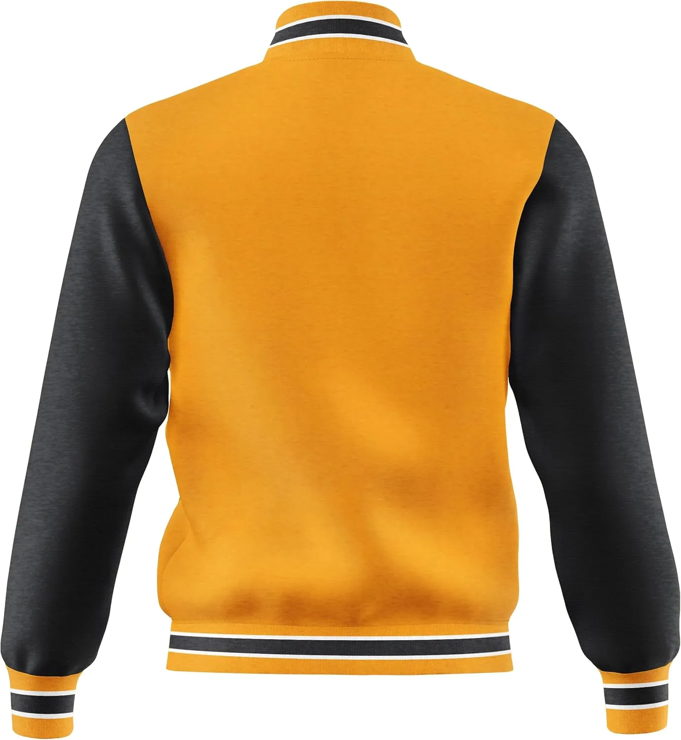 Men's Fashion Varsity Jacket Casual Regular Fit Letterman Baseball Bomber Jackets Fleece