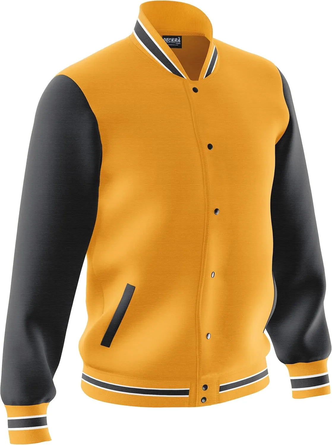 Men's Fashion Varsity Jacket Casual Regular Fit Letterman Baseball Bomber Jackets Fleece