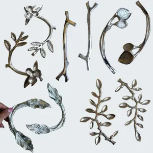 Metal tray handles Silver