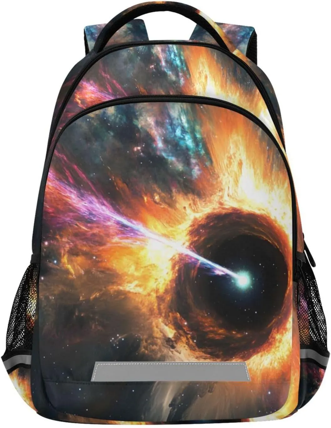 Meteor Black Hole School Backpack for Girls Boys Elementary Middle School Book Bag Teens Kids Casual Travel Daypack Student Knapsack
