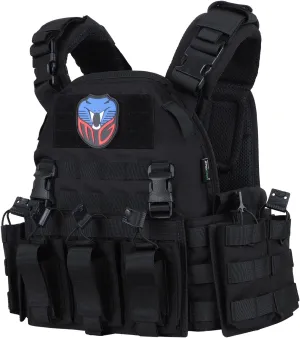 MGFLASHFORCE Tactical Vest Molle Airsoft Vest for Men