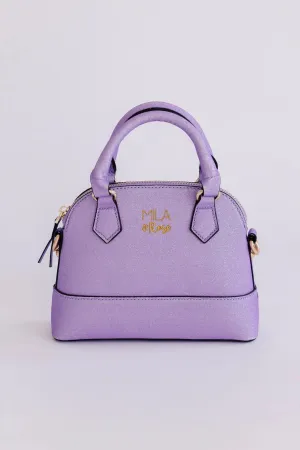 Mila & Rose Crossbody Purse- Lavender Glitter