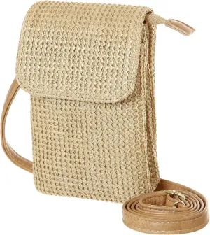 MINICAT Straw Small Summer Purses for Women Crossbody Purse Beach Bags for Everyday Cruise Travel Vacation Essentials