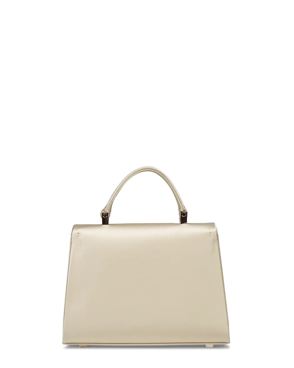 Mircro Iside Satin Top Handle Bag in Creama