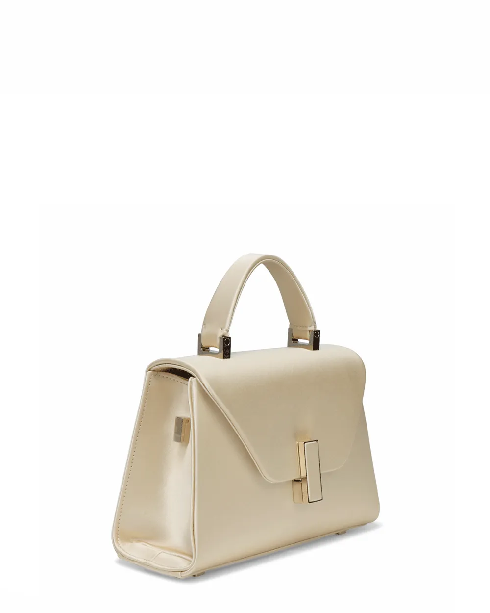 Mircro Iside Satin Top Handle Bag in Creama