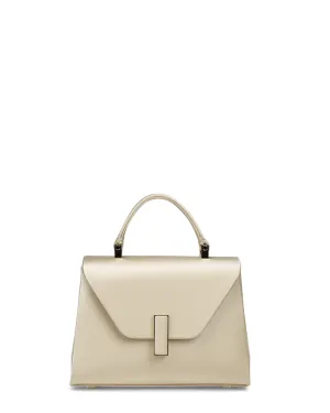 Mircro Iside Satin Top Handle Bag in Creama