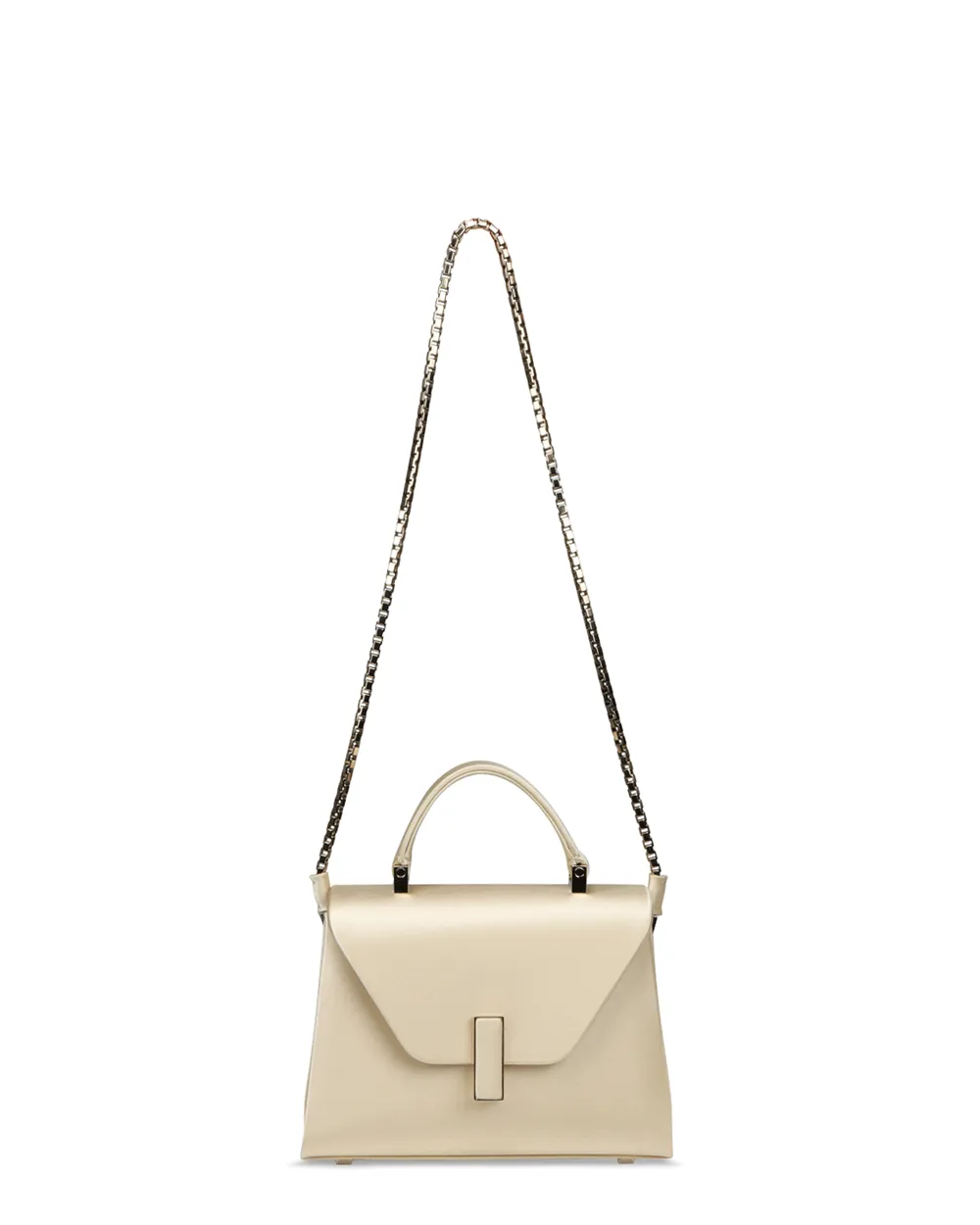 Mircro Iside Satin Top Handle Bag in Creama