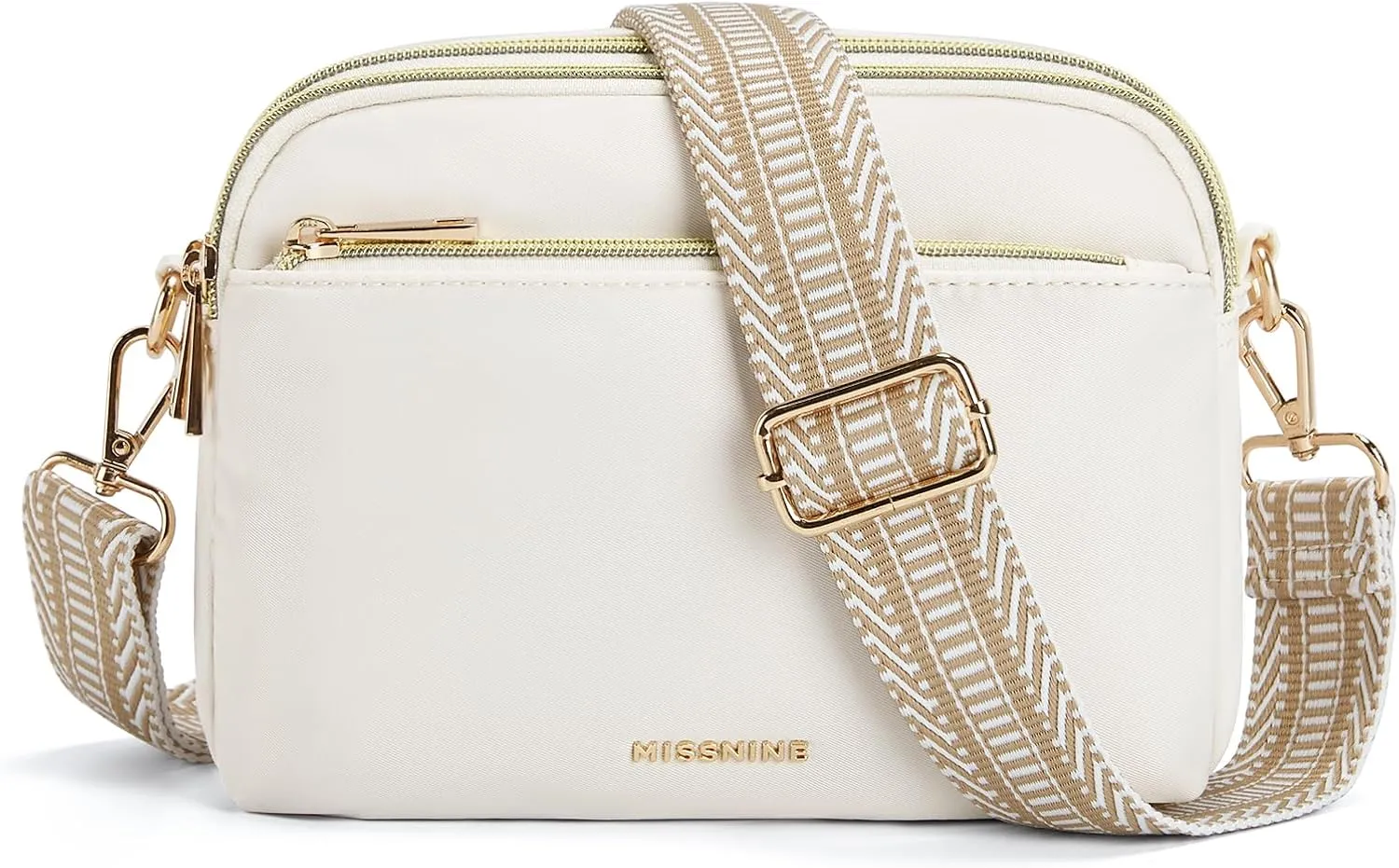 Missnine Small Crossbody Bags for Women, Travel Handbags and Purses, Trendy Nylon Shoulder Bag with Adjustable Strap
