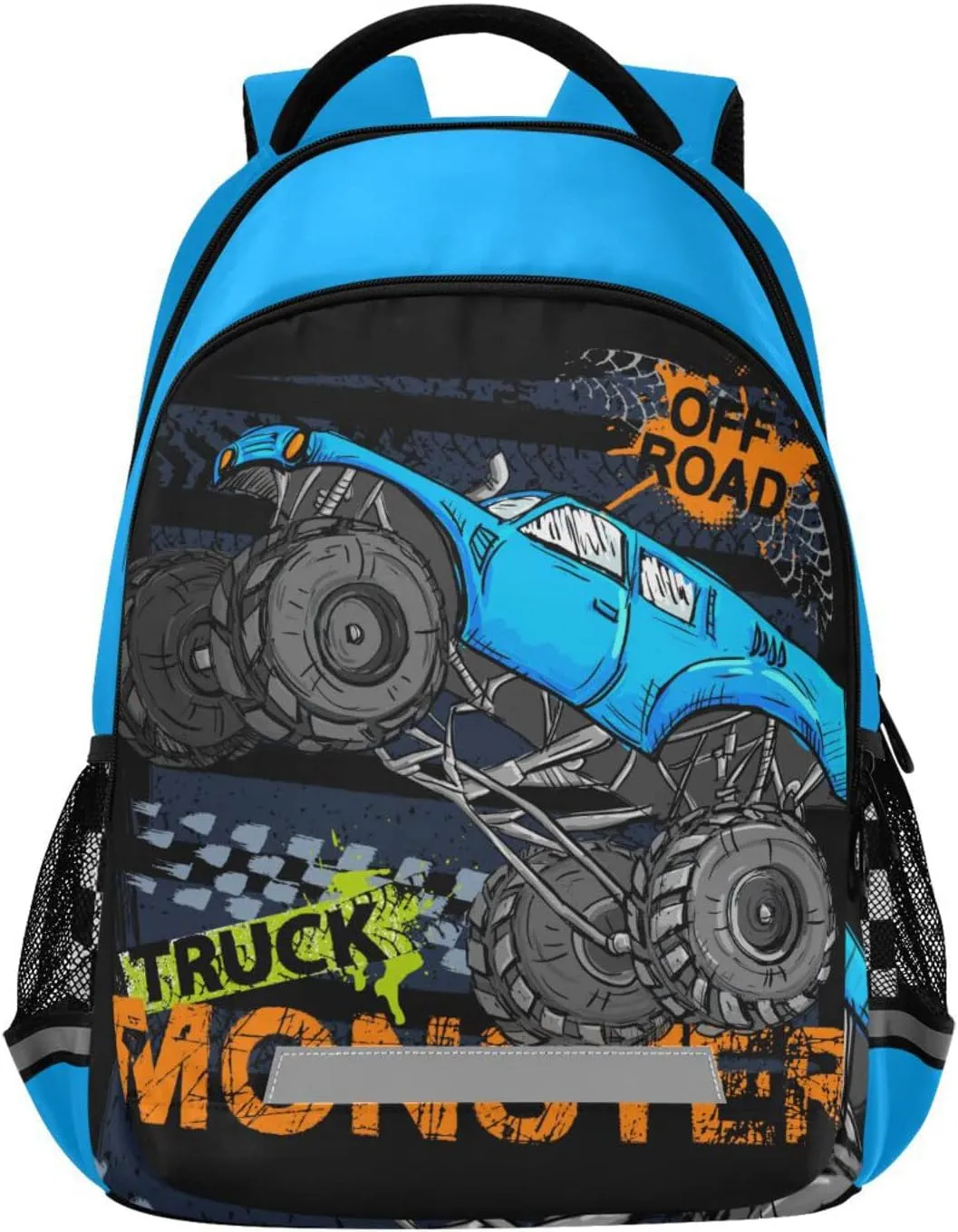 Monster Truck Backpack for Boys Girls School Backpack Kids Backpack Bookbag Elementary School Bag Travel Rucksack