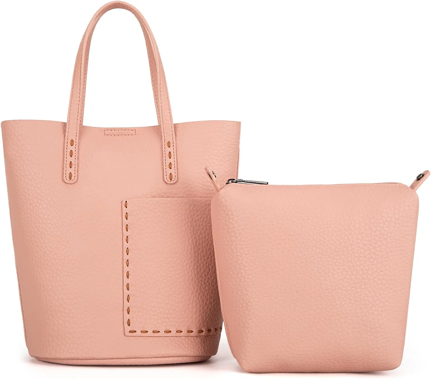 Montana West Small Bucket Purses for Women Top Handle Purses and Satchel Handbags with Cosmetic Bag