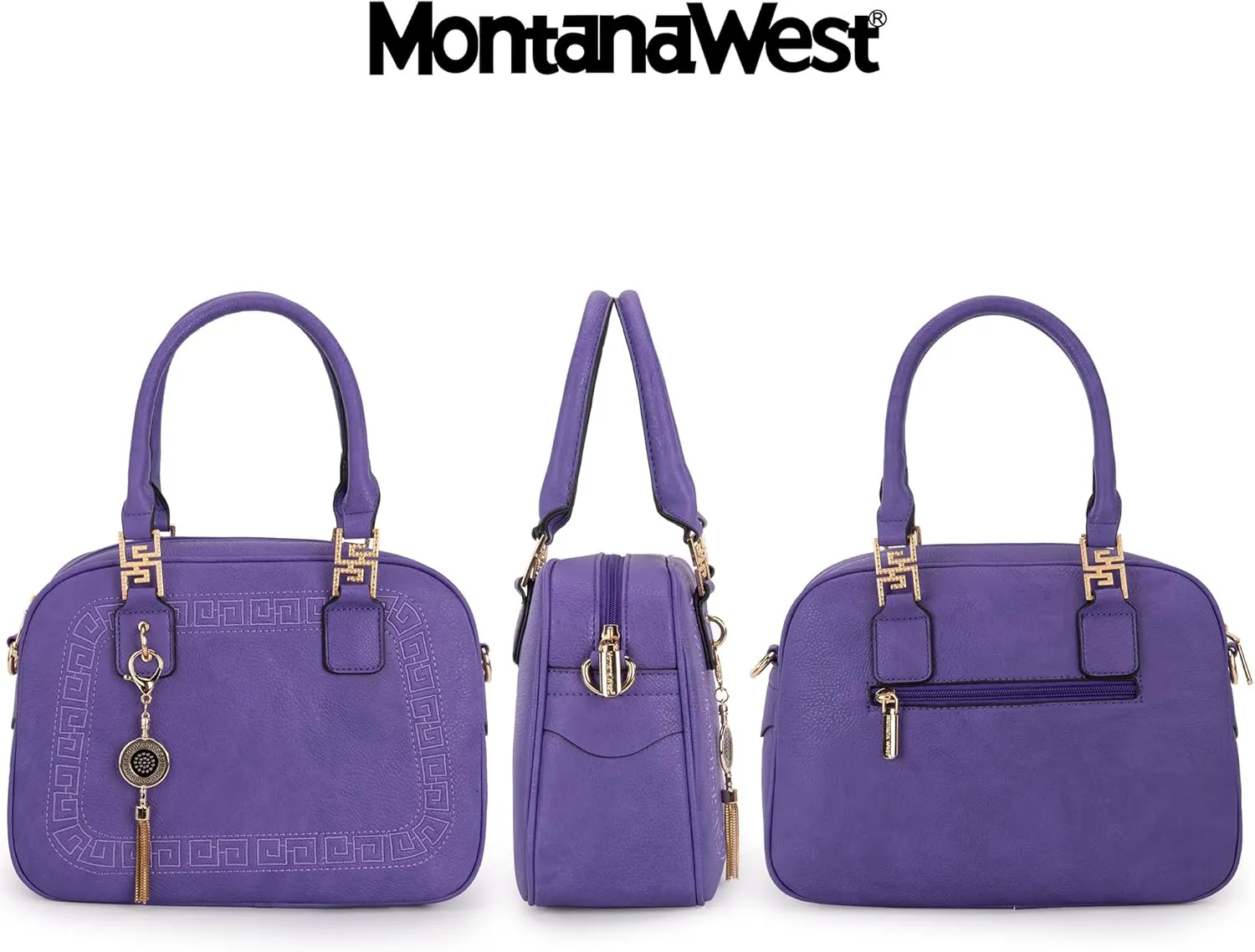Montana West Small Top Handle Purse for Women Crossbody Satchel Handbag Barrel Bag