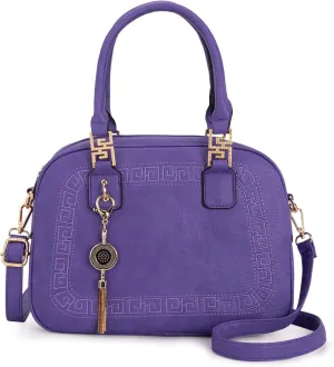 Montana West Small Top Handle Purse for Women Crossbody Satchel Handbag Barrel Bag