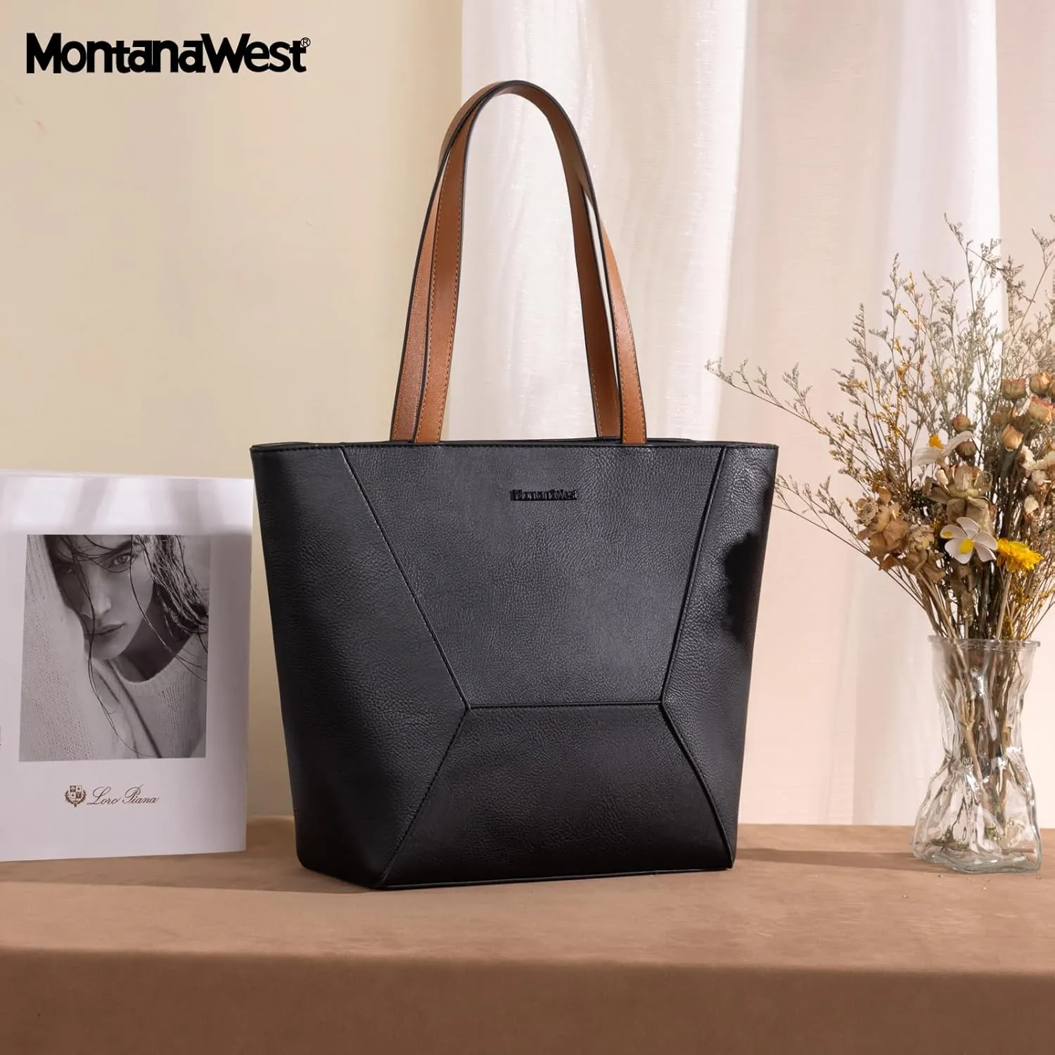 Montana West Tote Bag for Women Work Top Handle Handbags and Purses